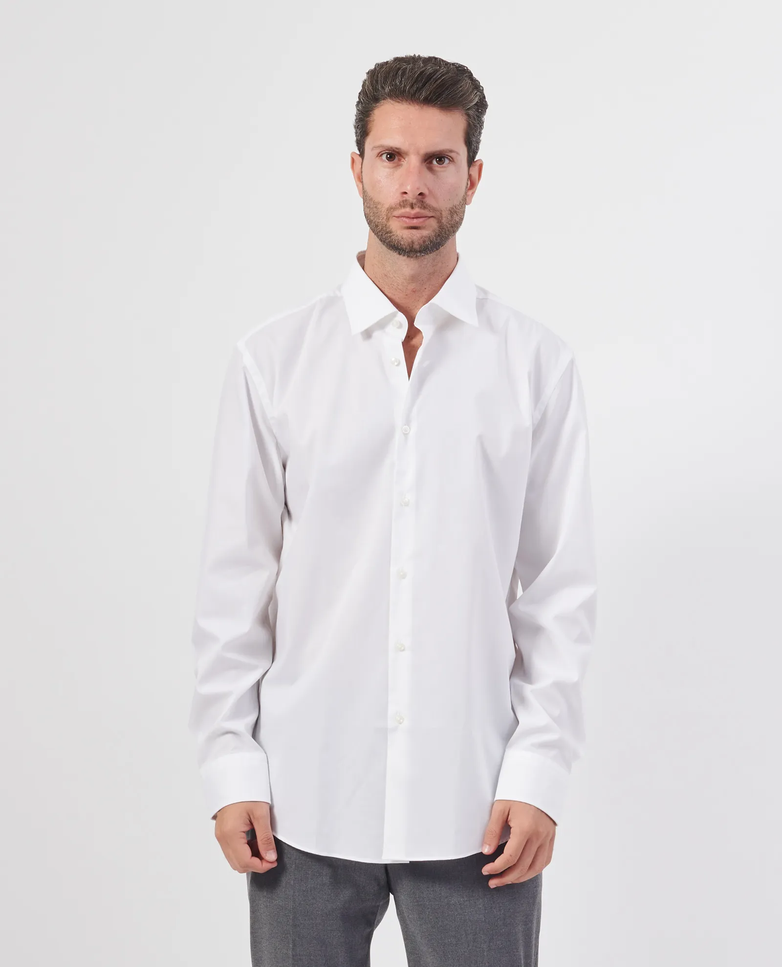BOSS      Camicia uomo Boss slim fit in popeline di cotone